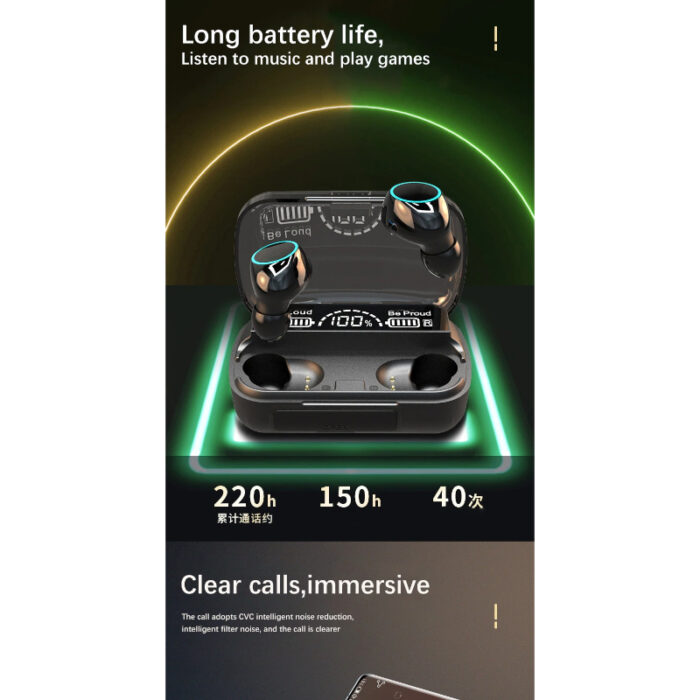 M30 TWS Bluetooth 5.2 Smart Touch Control Wireless Earbuds - Image 9