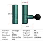 BLD-806 Portable 12W Mini Fascial Gun Deep Muscle Massage - Image 10