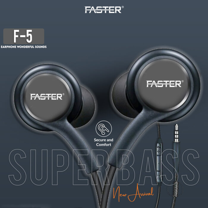 F5 Widely Compatible Comfort Fit In-Ear Earphones With Clear Sound - Image 8