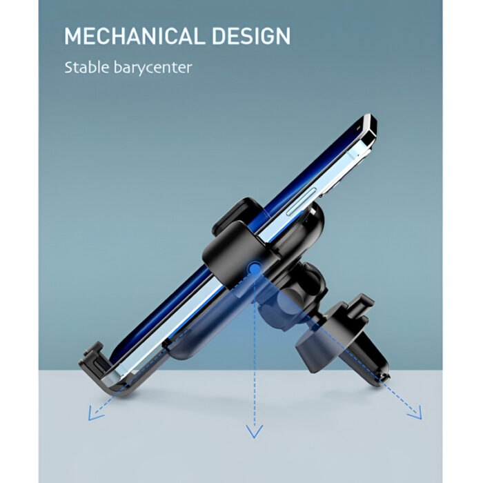 LDNIO MG10 Universal 360° Gravity Car Mount – Auto Lock & Release Phone Holder with Non-Slip Clamp - Image 8