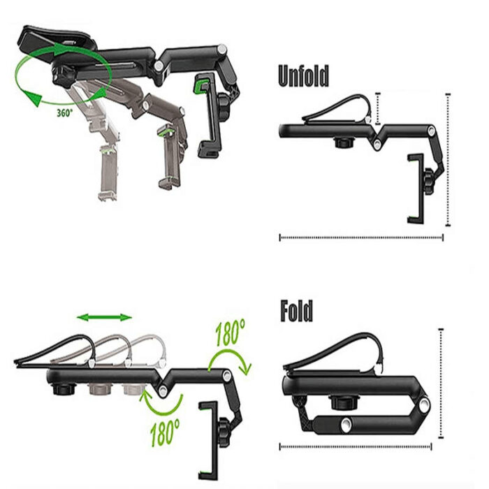 Universal Sun Visor Support 360° Car Cell Phone Holder - Image 7