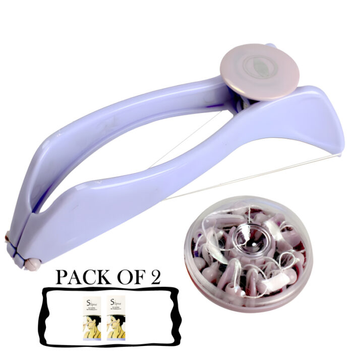 Pack Of 2 Facial Care Beauty Neck & Body Hair Removal Machine With Threader Tool - Image 5