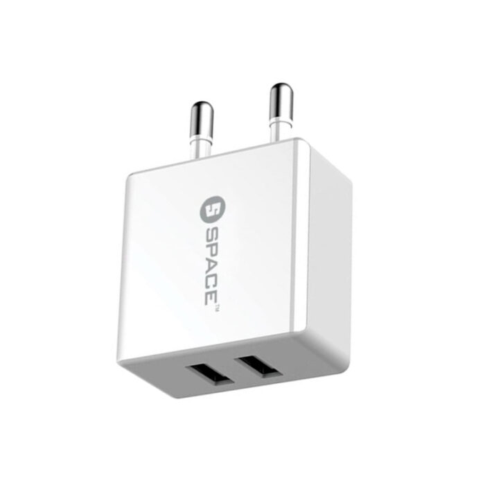 SPACE WC-101 Dual USB Wall Charger 2.4A with Micro USB Cable – Fast Charging Adapter for Android & iOS - Image 7