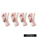 Pack Of 4 Pairs Silicone Gel Foot Fingers Hole Bunion Toe Separator Thumb Valgus Protectors - Image 2