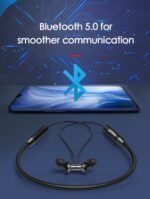 Lenovo HE05 Bluetooth 5.0 Neckband Wireless Stereo Sports Magnetic Headphones IPX5 Waterproof - Image 3
