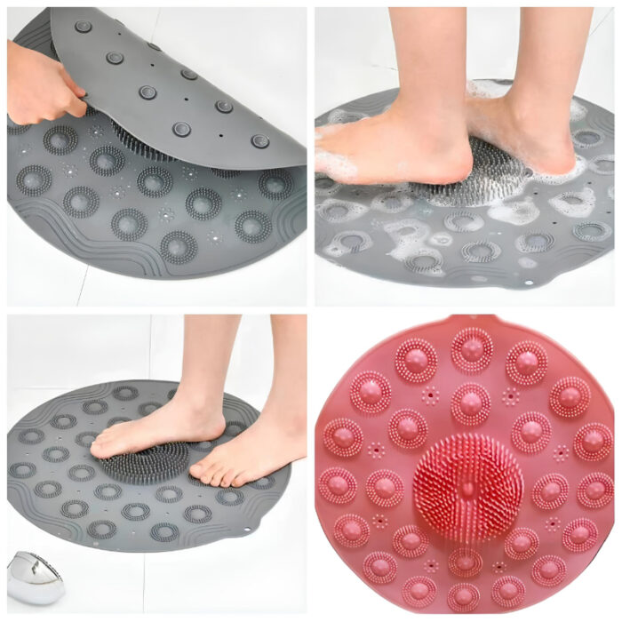 Silicone Foot Massage Cleaning Bath Mat For Ultimate Relaxation And Cleanliness - Image 1