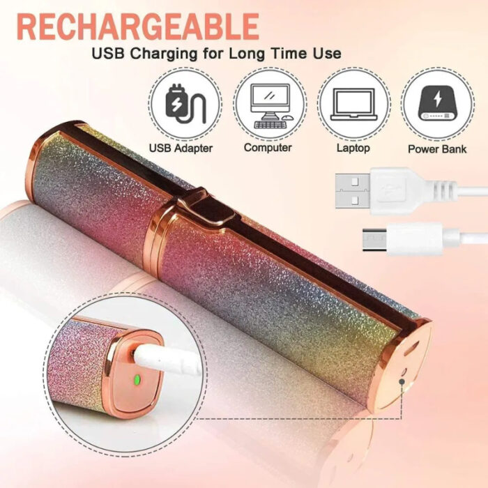 2 In 1 Eyebrow Trimmer For Women High Quality Hair Remover With Built-In Light - Image 10