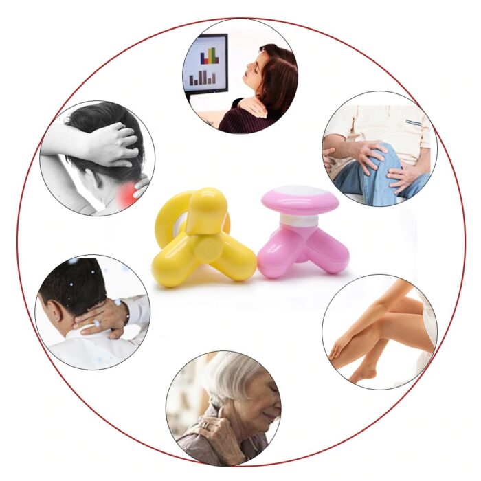 1pc Mini Portable Massager Handled Full Body Massage Relaxation Tool Cells Operation - Image 5