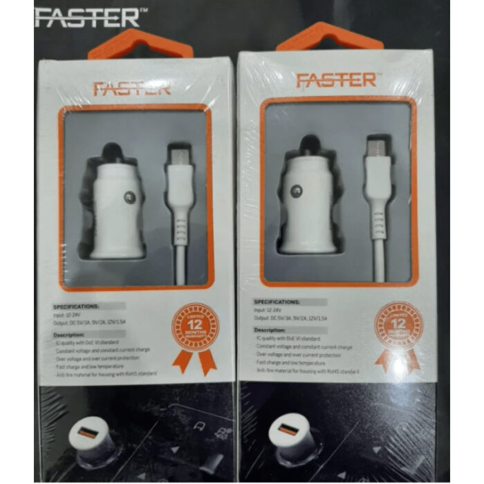 FCC-IQ7 Qualcomm Quick Charge 3.0 Micro USB Air Car Charger - Image 1