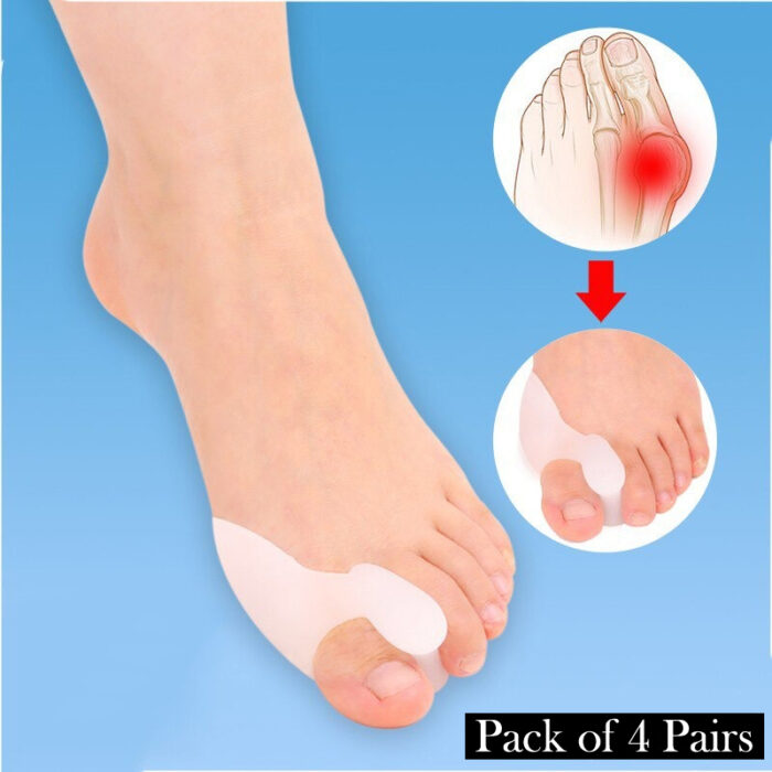 Pack Of 4 Pairs Silicone Gel Foot Fingers Hole Bunion Toe Separator Thumb Valgus Protectors - Image 4