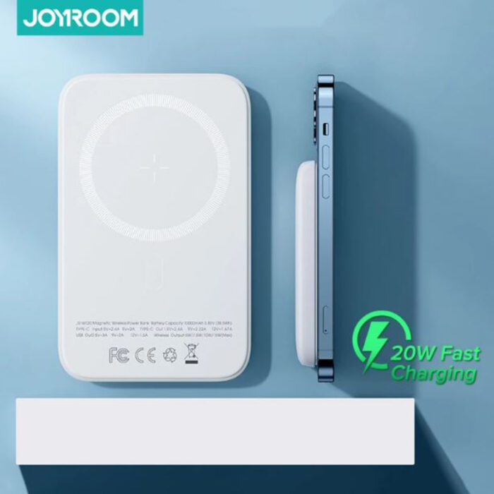 Joyroom JR-W020 Magnetic Wireless Power Bank in Black – 10000mAh Capacity with MagSafe Compatibility for Seamless Charging - Image 8