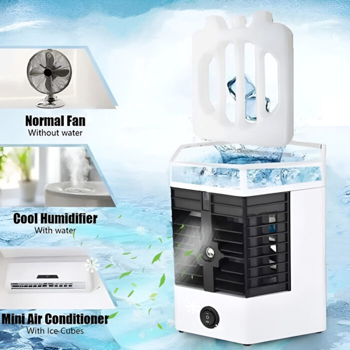Ultra-Pro Arctic Cool Mini Portable Lightweight USB Air Cooler With 2x Cooling Power - Image 4