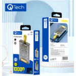 QTech Q105 10000mAh Fully Compatible Quick Charge Transparent Powerbank
