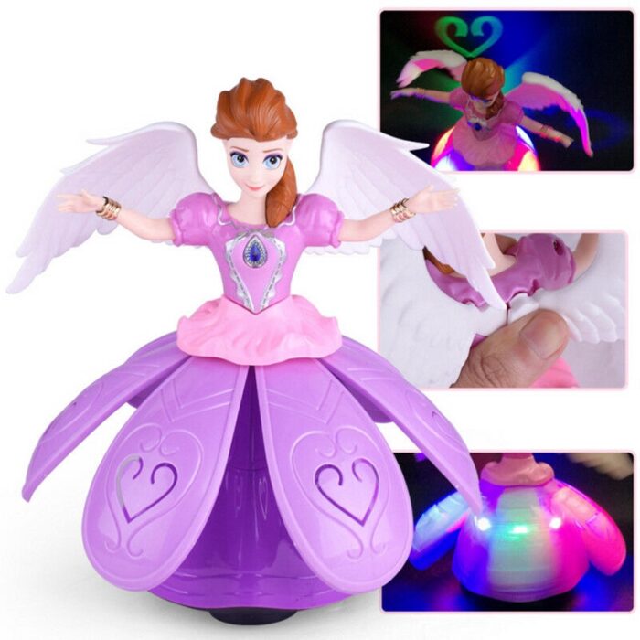 Dancing Angel Doll With Music Lights Princess Girl Multifunction LED Electronic Robot - Image 1