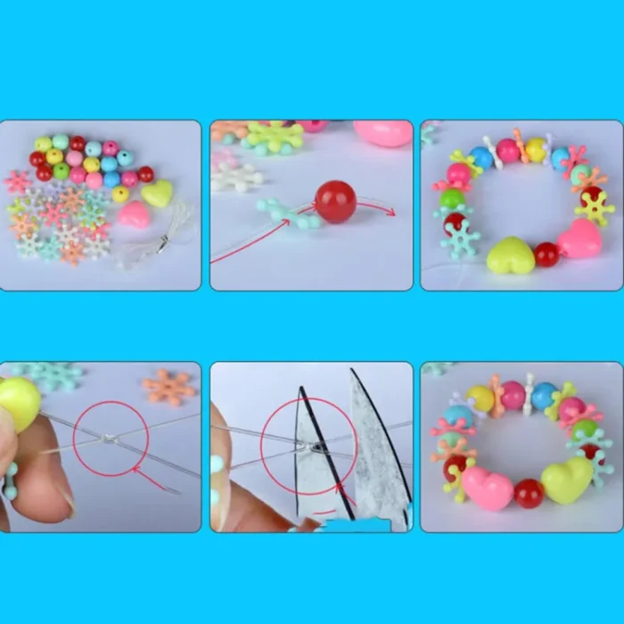 DIY Apple Beads Bracelet Jewellery Making Kit | Handmade Beads Accessories Set for Headwear, Necklace, Earrings, Bracelets - Image 7