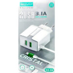 SOVO SG-84 Crystal 3.1-Amp 2USB High Quallity Micro Cable Fast Charger - Image 4