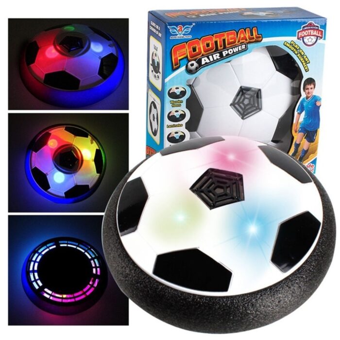 LED Light Flashing Suspension Ball Air Power Football Toy Home Game Disc Gliding Soccer - Image 1