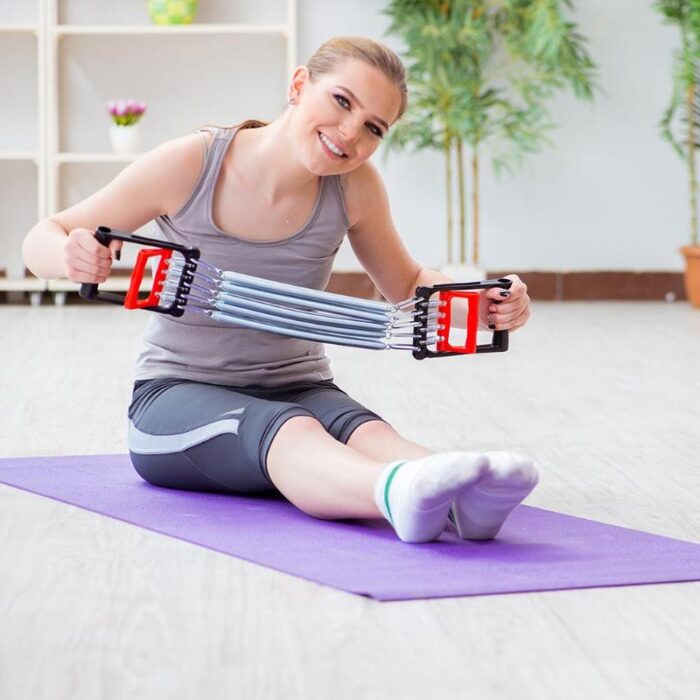 Fitness Wrist Forearm Adjustable Hand Grip Springs Chest Expander Strength Training Device - Image 1