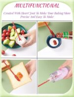 3 pcs Mini Silicone Telescopic Spatula and Scooping Spoon, Mini Makeup Spatula , Heat-resistant Silicone Spatula Sets for Cooking, Cosmetics - Image 5