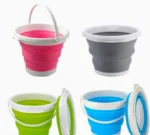 Silicon Folding Bucket Foldable Bucket With Handle 5 Litre Random Color - Image 4