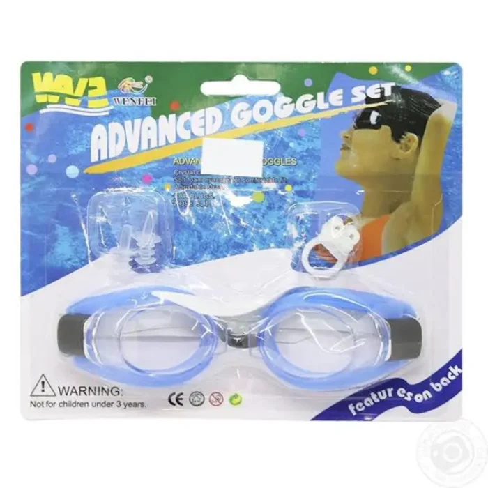 3 in 1 Swimming Goggles Advanced Swimming Goggles For Kids And Adults (Random Color) - Image 1