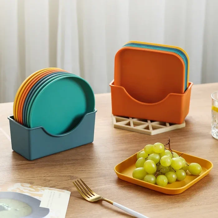 Pack Of 8 Round Plate Set - Image 2