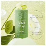 (NW000176) Green Tea Mask Blackhead Removal Mask Stick, Deep Cleanse, Purifying Clay, Control Oil, Improve Skin, Lighten Tone