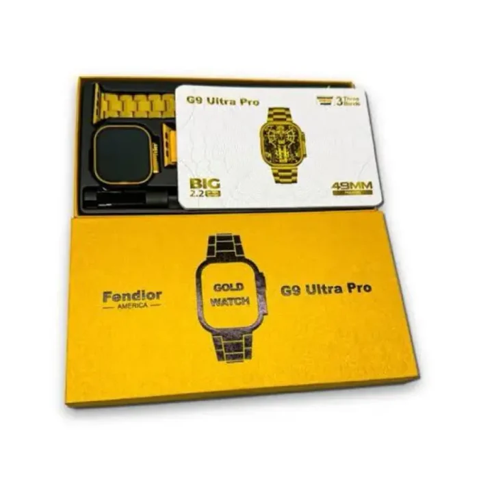 New G9 Ultra Pro Gold Color Edition Series 9 Smart Watch With Qdfit Pro App - Image 3