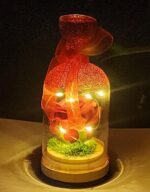 Light Up Glass Decoration Bell Shape For Home Decoration