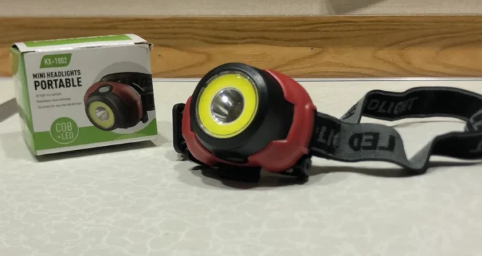 Portable Mini Headlight High Lumen Head Lamp KX-1802 (Random Color) - Image 1