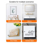 4 PCs 25x12MM Stainless Steel Standoff Screws Wall Sign Holder - Image 5