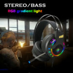 K3 Super Bass Comfortable Wear E-Sports RGB Gaming Wired Headset - Image 2