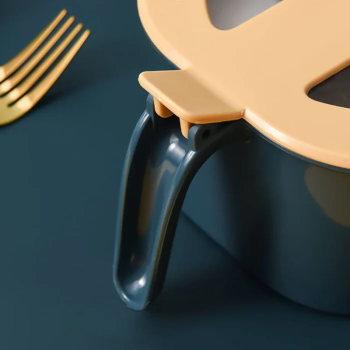 Combo Deal - 4 Section Spice Container Box & Multi-function Spit Bone 10 Plate Set Kitchen Storage Organizer (Random color) - Image 4