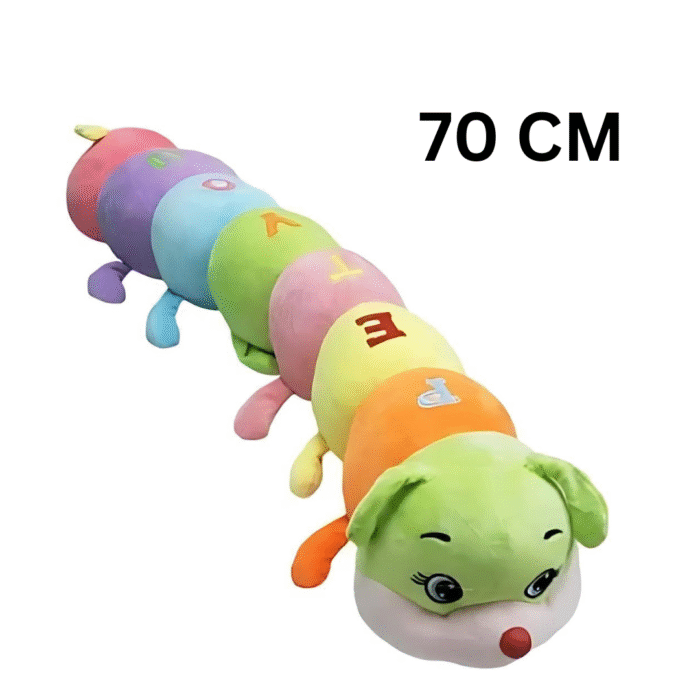 70 Cm - Caterpillar Figures Plush Toy - Stuffed Charm Caterpillar Pillow Toy | Colorful Figure Sleeping Plush Toy - Image 1