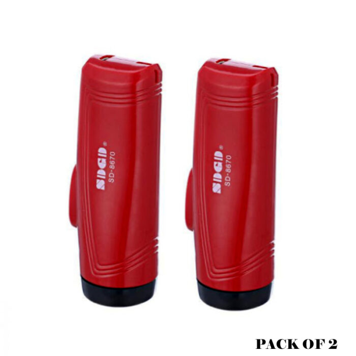 Pack Of 2 SD-8670 Portable Super Bright USB Rechargeable Multifunction Flashlights - Image 4