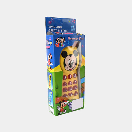 12.png Micky Mouse Musical Toy Phone for Kids(Random color) - Image 1