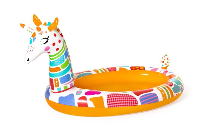 Bestway 53089 Cute Giraffe Animal Shape Water Splash Swimming Pool - Image 1