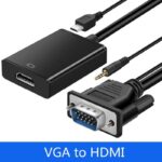 Full HD 1080P VGA To HDMI Video Converter With 3.5mm Audio Cable