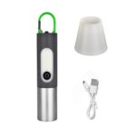 Zoomable Led Rechargeable Flashlight Outdoor Torch Light With Lamp Shade - Image 6