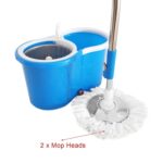 360 Spin Mop Bucket Set Portable Double Drive Stainless Steel Bucket Hand Pressure Rotation - Image 4