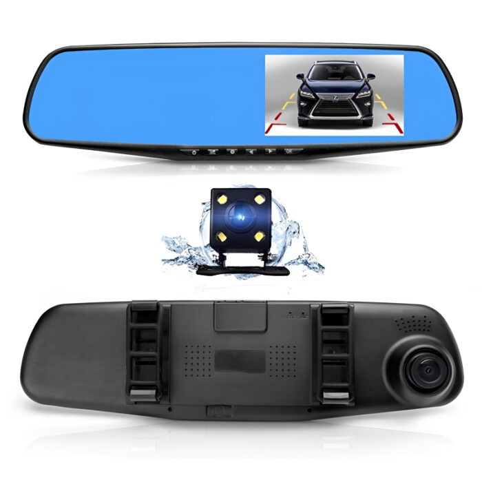 Full HD 1080P Dual Mirror Camera With 4.5" TFT LCD Crystal-Clear Recording Vehicle Blackbox DVR - Image 5
