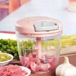 5 Blades Manual Vegetable Chopper Cutter Hand Pull Food Chopper (random color) - Image 4