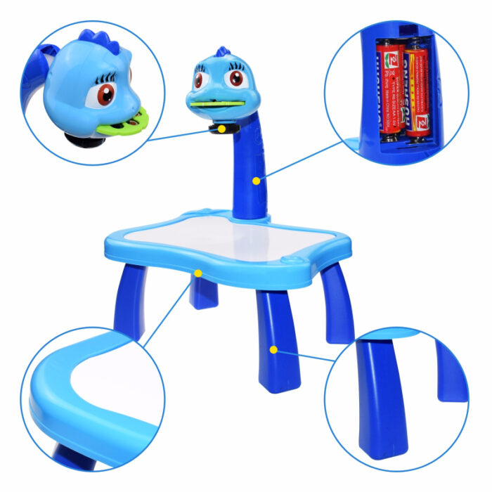 3-In-1 Frozen Creative Projection Painting Table For Kids Creative - Image 3