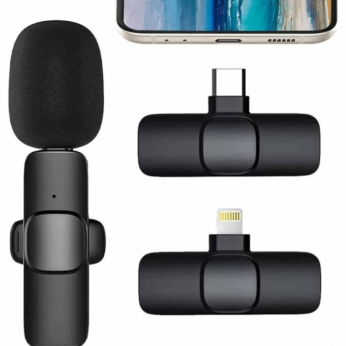 k11 Type-C Wireless Microphone K8 Collar Mic for Type C - Noise Cancellation Reduction Wireless Mic for Phone for Mobile Phone Camera, - Image 10