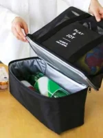 Hanging Travel Outdoor Picnic Cool Bag Organizer (random color) - Image 11