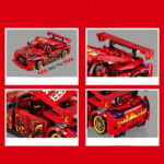 Creative 677Pcs Technical Building Realistic Model Racing Car Toy - Image 2