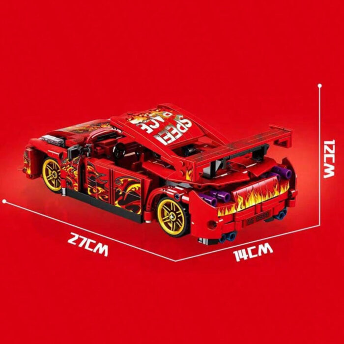 Creative 677Pcs Technical Building Realistic Model Racing Car Toy - Image 3