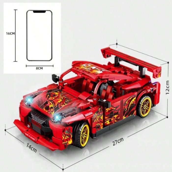 Creative 677Pcs Technical Building Realistic Model Racing Car Toy - Image 5