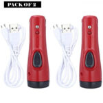 Pack Of 2 SD-8670 Portable Super Bright USB Rechargeable Multifunction Flashlights - Image 7