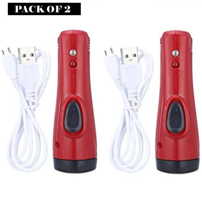Pack Of 2 SD-8670 Portable Super Bright USB Rechargeable Multifunction Flashlights - Image 7